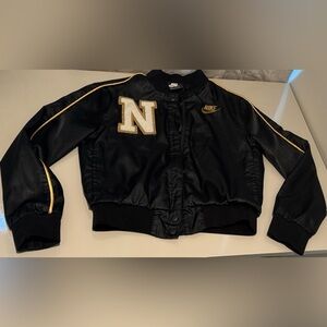 Nike Black Jacket with Gold Accents